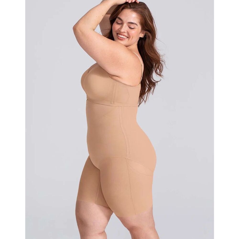 Honeylove SuperPower Short Shapewear in Sand Size 2X